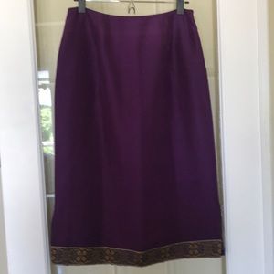 CLIO Silk Pencil Skirt